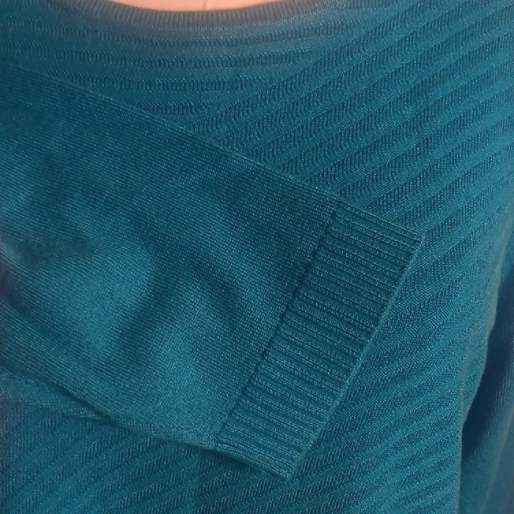 Allison Daley Teal Long Sleeve Top - Picture 7 of 11